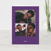 Carte De Remerciements Arc de décalage violet 4 - Diplôme photo (Dos)