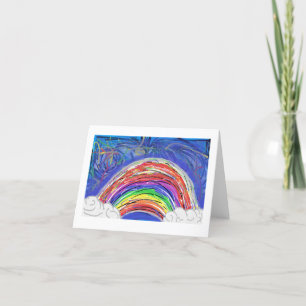 Carte De Remerciements Arc-en-ciel orageux (vide à l'intérieur)