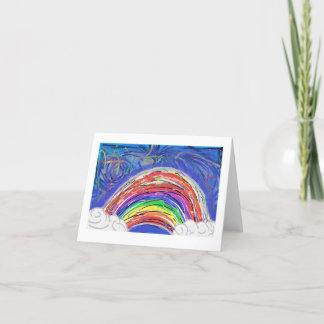 Carte De Remerciements Arc-en-ciel orageux (vide à l'intérieur)