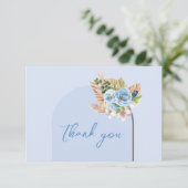 Carte De Remerciements Arche Bohème Herbe de Pampas Fleurie Oh Garçon Bab (Debout devant)