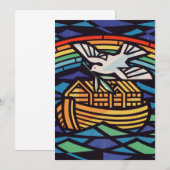 Carte De Remerciements Arche de Noé avec l'Esprit Saint (Devant / Derrière)