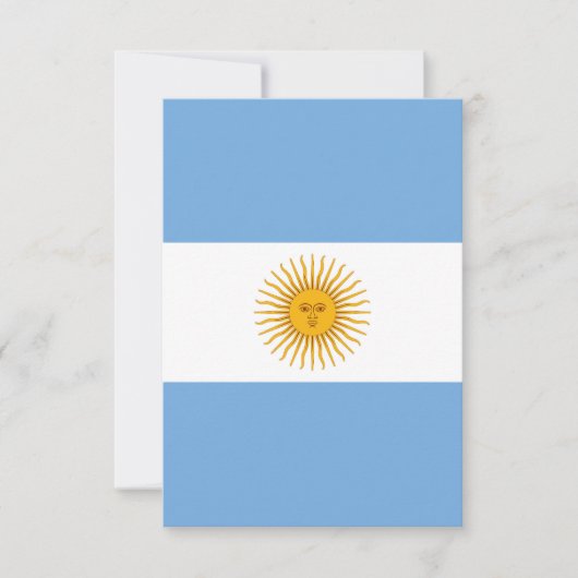Carte De Remerciements Argentina flag (Devant)