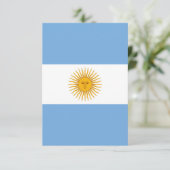 Carte De Remerciements Argentina flag (Debout devant)