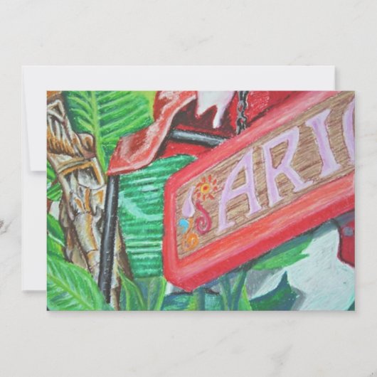 Carte De Remerciements Ariel Greeting Card (Devant)