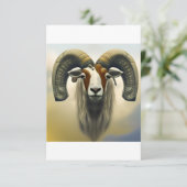 Carte De Remerciements Aries (Debout devant)