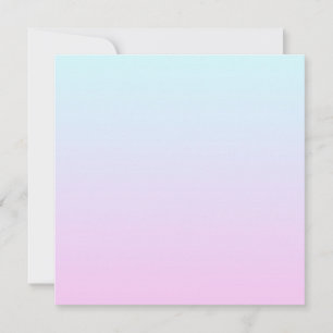 Carte De Remerciements Arrière - plan de dégradé rose et bleu pastel