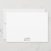 Carte De Remerciements Arrière - plan Floral d'été (Dos)