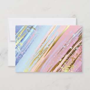 Carte De Remerciements Arrière - plan rose texturé