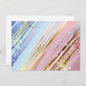 Carte De Remerciements Arrière - plan rose texturé (Devant / Derrière)