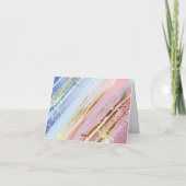 Carte De Remerciements Arrière - plan rose texturé (Dos)