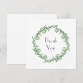 Carte De Remerciements Arrosage Rosemary Wreath (Devant / Derrière)