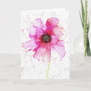 Carte De Remerciements Art abstrait floral moderne