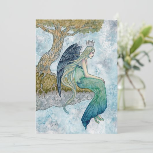 Carte De Remerciements Art d'ange par Holly Durr (Debout devant)