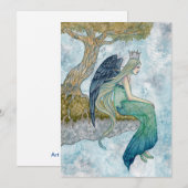 Carte De Remerciements Art d'ange par Holly Durr (Devant / Derrière)