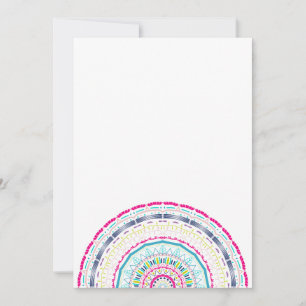 Carte De Remerciements Art de mandala coloré vibrant