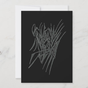 Carte De Remerciements Art de tatouage tribal abstrait