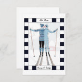 Carte De Remerciements Art Déco (Devant / Derrière)