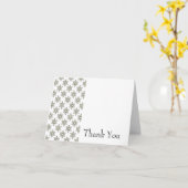 Carte de remerciements Art déco étoiles (Fleur jaune)