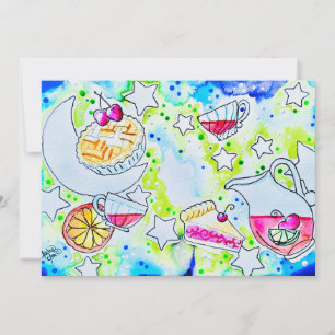 Carte De Remerciements Art du punch aux fruits