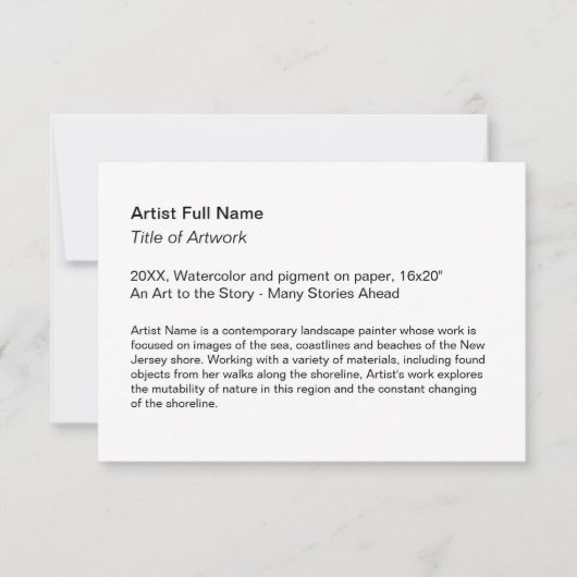 Carte De Remerciements Art Exposition Art Show Placards (Devant)