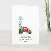 Carte De Remerciements Art japonais avec âme (Dos)