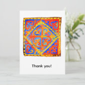 Carte De Remerciements Art nomade (Debout devant)