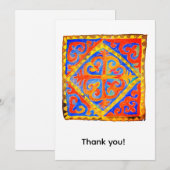 Carte De Remerciements Art nomade (Devant / Derrière)
