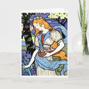 Carte De Remerciements Art Nouveau