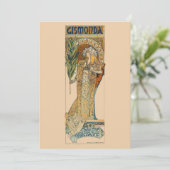 Carte De Remerciements Art Nouveau (Debout devant)