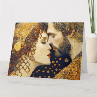 Carte De Remerciements Art Nouveau A Couple In Love