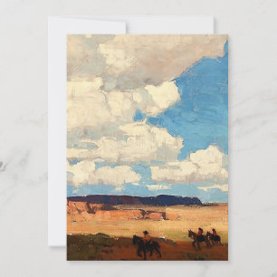 Carte De Remerciements Art occidental "Summer Cloud" par Edgar Payne