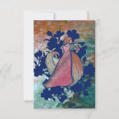 Carte De Remerciements Art papillon de la déesse de printemps (Devant)