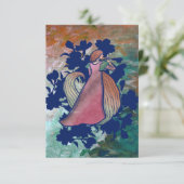 Carte De Remerciements Art papillon de la déesse de printemps (Debout devant)