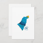 Carte De Remerciements Art studio Israël (Devant / Derrière)