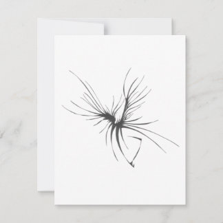Carte De Remerciements Art tribal abstrait noir et blanc 115 Tattoo