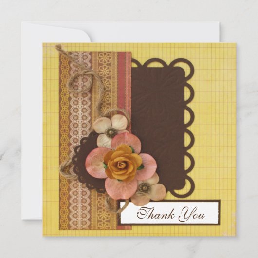 Carte de remerciements artisanal (Devant)