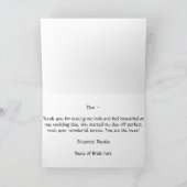 Carte de remerciements - Artiste de maquillage (Intérieur)