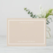 Carte de remerciements Artiste personnalisable (Debout devant)