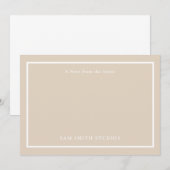 Carte de remerciements Artiste personnalisable (Devant / Derrière)