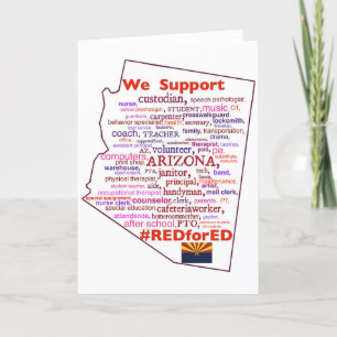 Carte De Remerciements Assistance scolaire Arizona