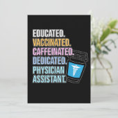 Carte De Remerciements Assistant Médical Dédié Étudiants en Médecine PA (Debout devant)