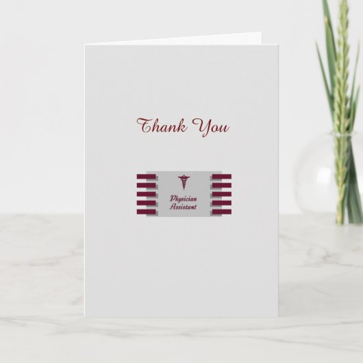 Carte De Remerciements Assistant physicien Thank You Card (Devant)