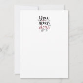 Carte De Remerciements Assurance divine - Joshua 1:9 Christian Design (Dos)