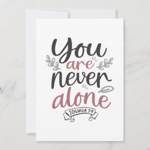 Carte De Remerciements Assurance divine - Joshua 1:9 Christian Design