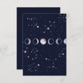 Carte De Remerciements Astrologie Sky (Devant / Derrière)