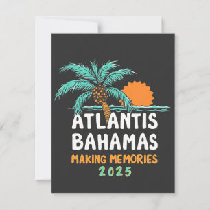 Carte De Remerciements Atlantis Bahamas Créer des souvenirs 2025