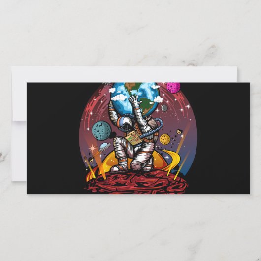 Carte De Remerciements Atlas Space Man (Devant)