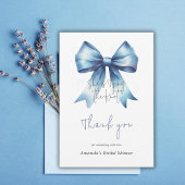 Carte De Remerciements Attacher le nœud Chapeau de Fête de Mariée Quelque