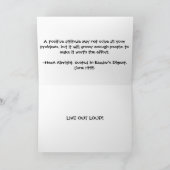 Carte De Remerciements Attitude (Intérieur)