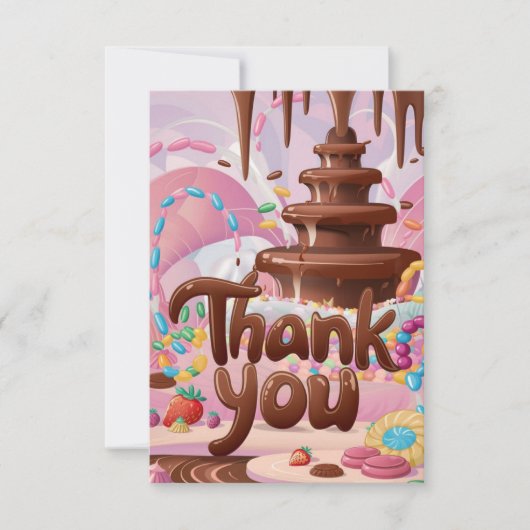 Carte de remerciements au chocolat Scoops (Devant)